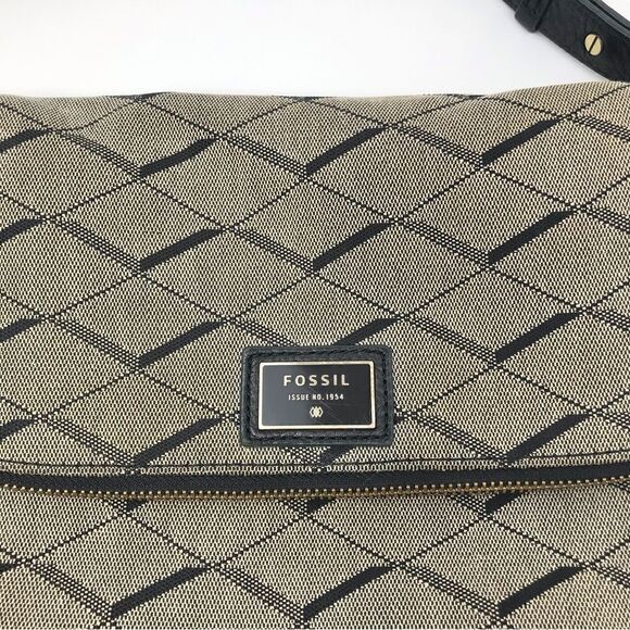 Fossil PRESTON Argyle Diamond Jacquard Shoulder Crossbody Bag - Picture 6 of 13